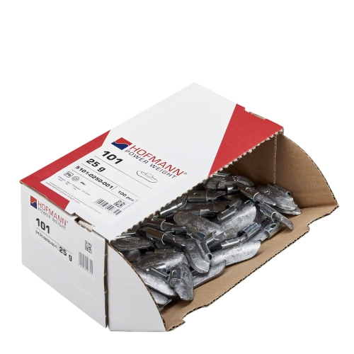 Ciężarki nabijane ołowiane HOFMANN 25g - 100 szt.