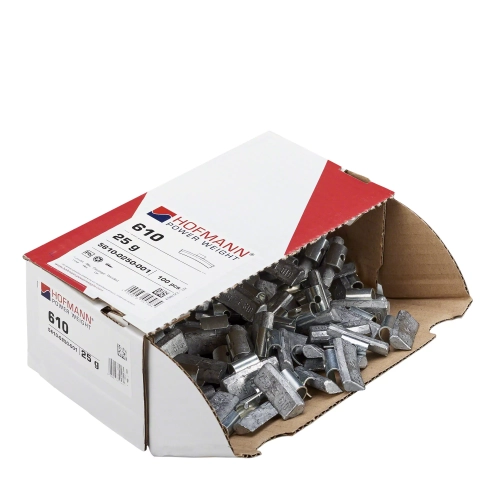 Ciężarki nabijane ołowiane do felg aluminiowych HOFMANN 25g - 100 szt.