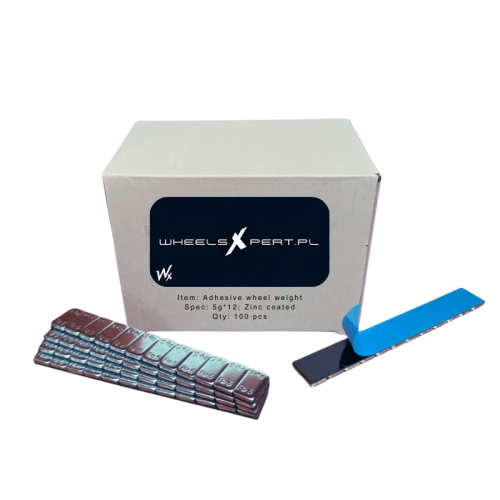 Zestaw ciężarków klejonych stalowych 12 x 5g - 300szt.